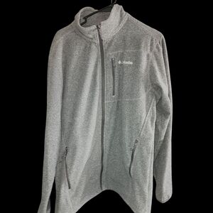 Columbia Mens Large Gray Full-Zip Jacket. EUC.
